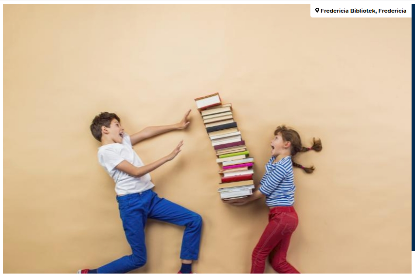 Billede af børn og bøger