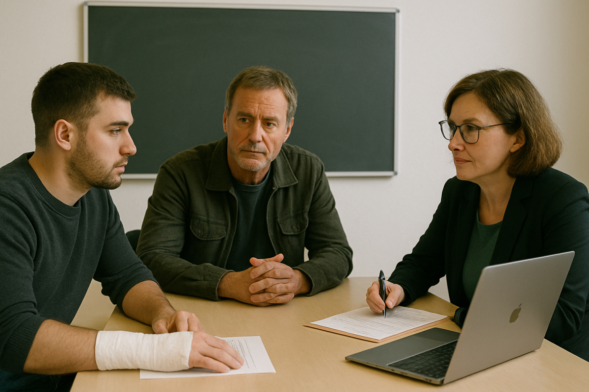 skade under aktivering, billede AI genereret