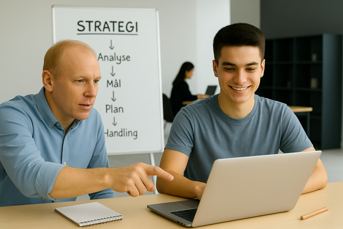 Mentor, AI genereret billede