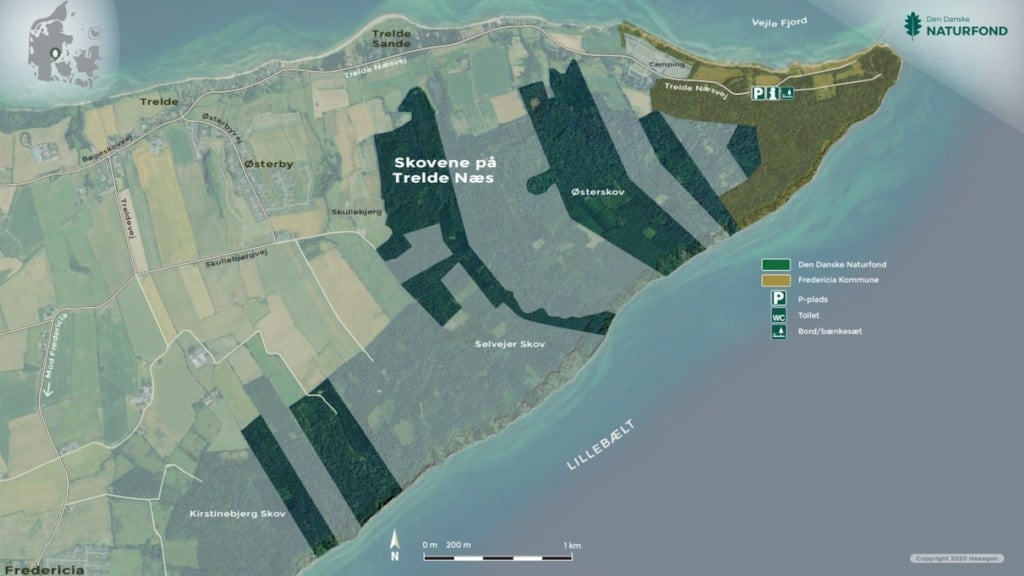 kort over naturfondens arealer