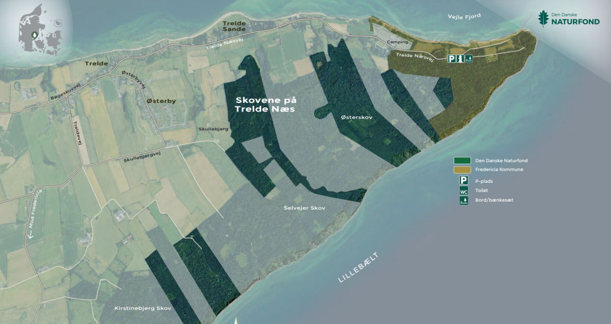 Kort over naturfondens arealer 