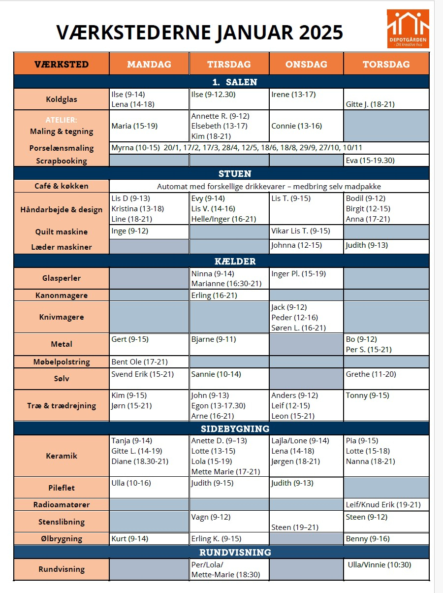 Værkstedsplan 2025