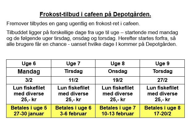 Frokost tilbud