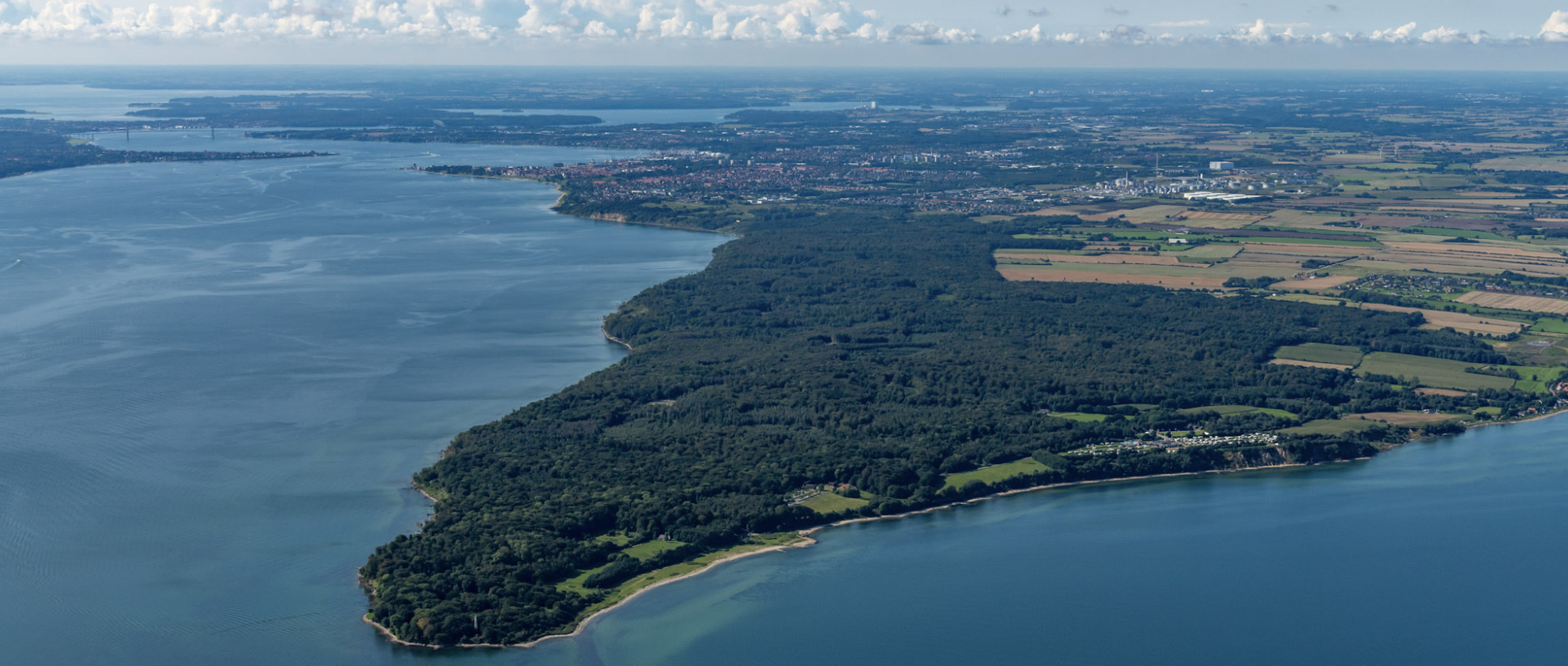 Trelde Næs fra luften