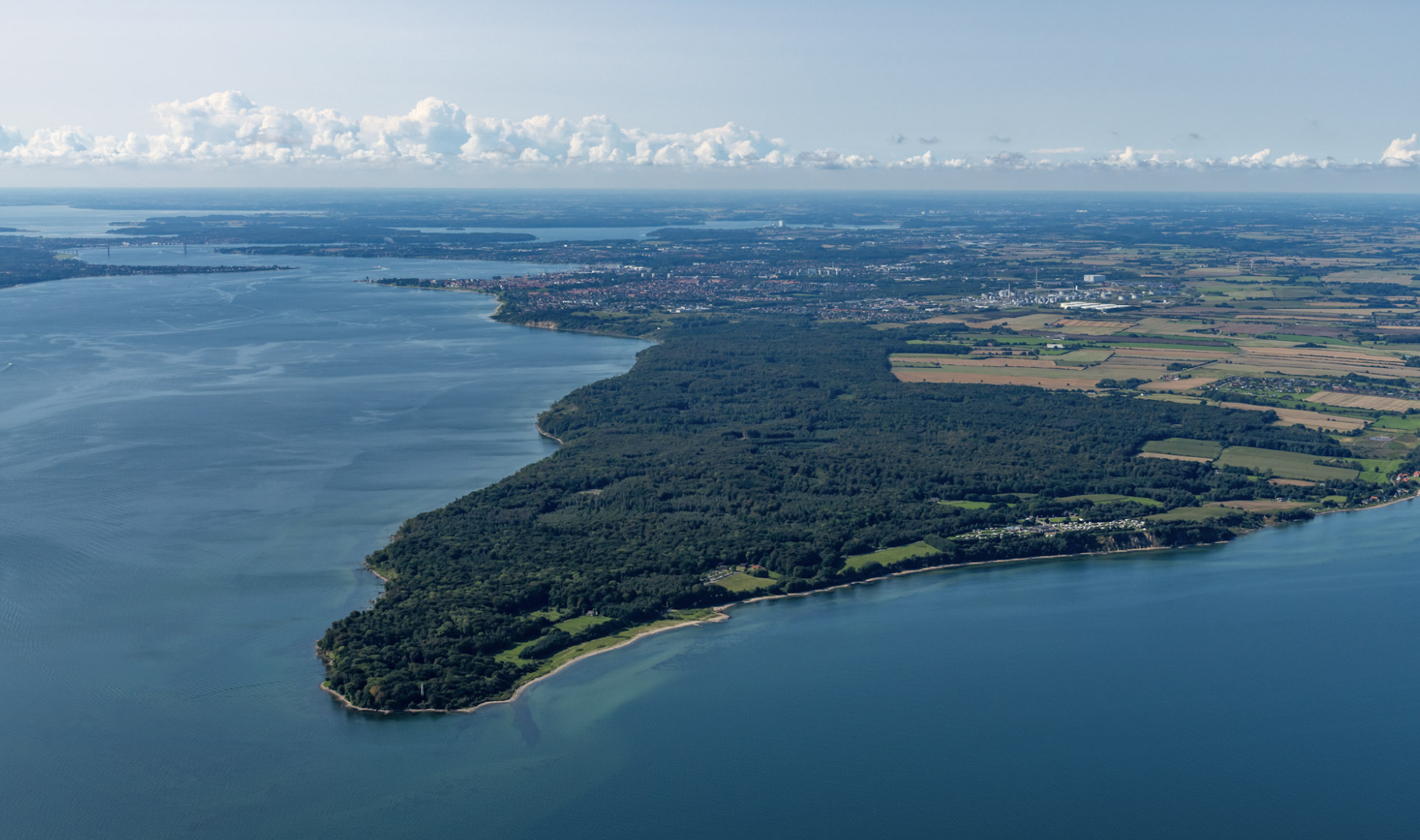 Trelde Næs fra luften