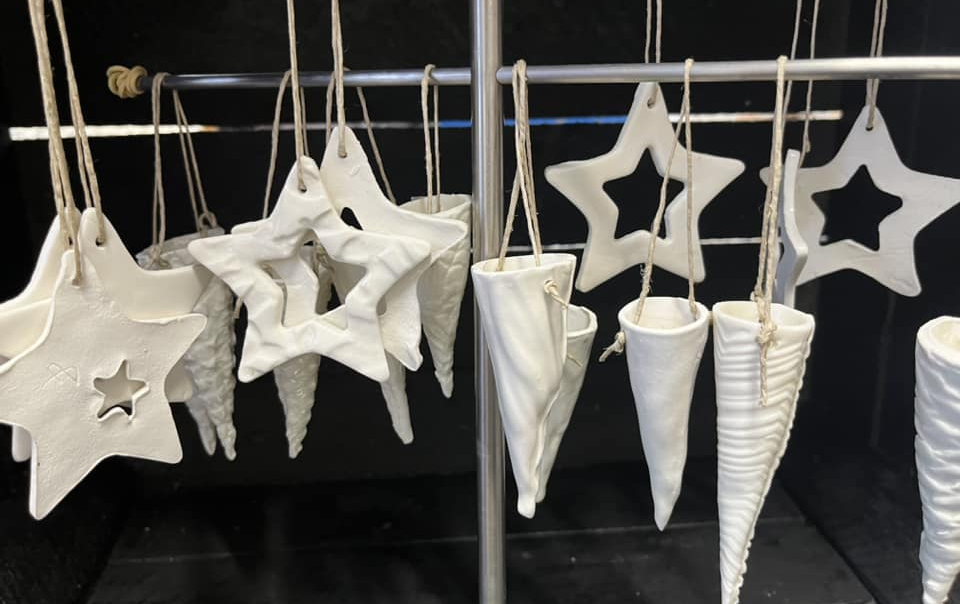 Keramik juletræ pynt 